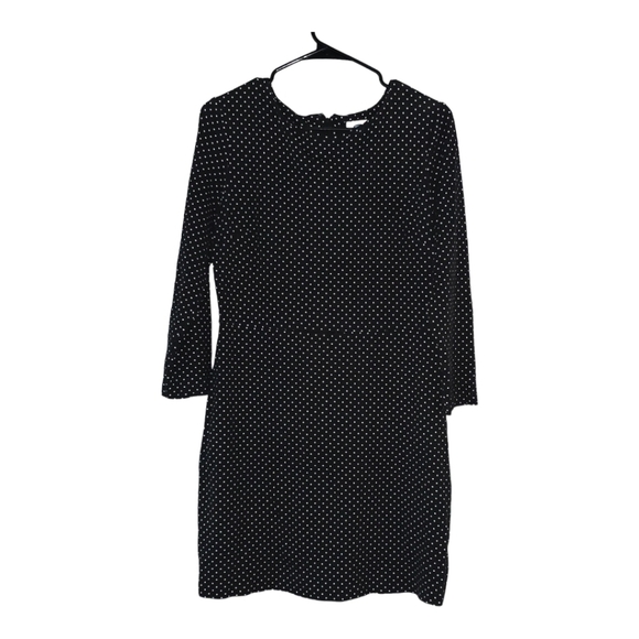 Old navy womens poker dot dress in size medium color black and white, round neck - Picture 1 of 9